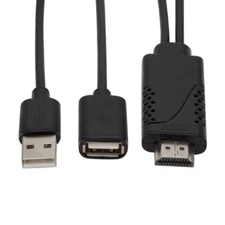 USB Female to HDMI-compatible Male 1080P HDTV TV Digital AV Adapter Cable USA US