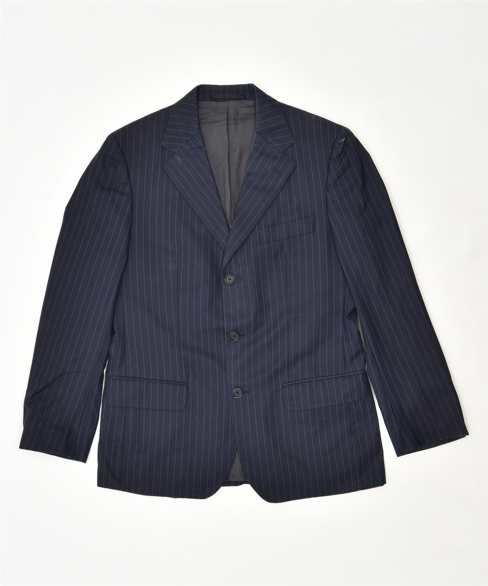 Massimo Dutti   ネイビージャケット チェック柄 サイズＳ Massimo Dutti ネイビージャケット チェック柄 サイズS