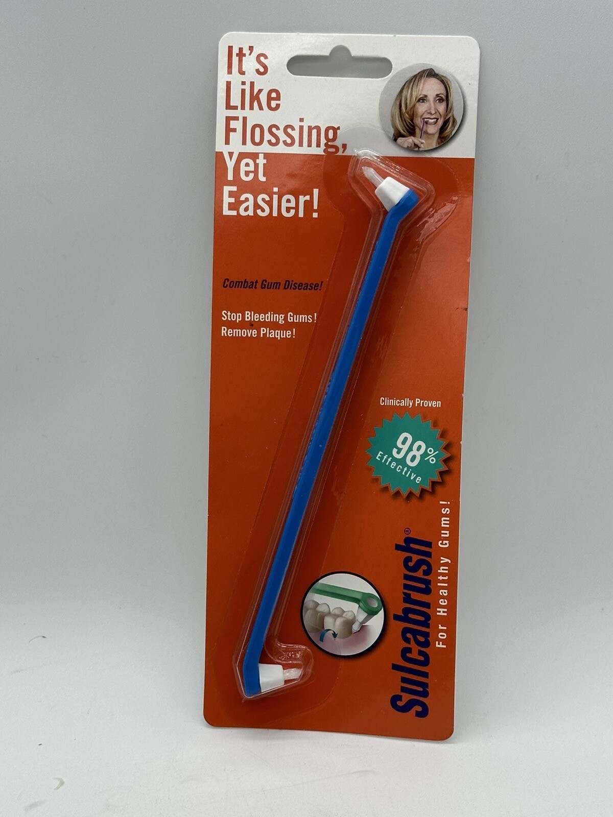 5 Pack Sulcabrush Handle Flossing Brush Brand New Easy Floss Free