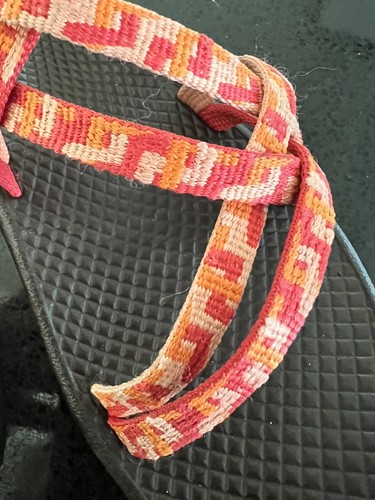 Chaco ZX/1 EcoTread Sport Sandals Youth Size 13 Helix Peach Water Sandals EUC - Picture 6 of 18