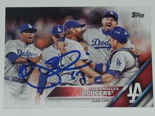 A.J. AJ ELLIS SIGNED AUTO'D 2016 TOPPS CARD #569 LOS ANGELES DODGERS MARLINS