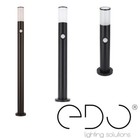 Borne jardin détecteur PIR TULIS OV 40/60/100cm GU10 noir IP54 Garden Line EDO