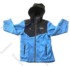  LONDON FOG Boys Blue Zip Front Hooded Jacket with Pockets Size 6 