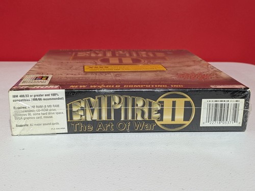 Empire II: The Art Of War | 1995 PC | New & Sealed Vintage Game Win 95 Big Box - Picture 5 of 6