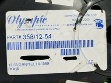 Olympic 358/12-54 #12awg Tinned Copper Hook Up Wire UL-1569 Green/Yellow /50ft