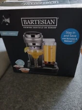 BARTESIAN Duet 2-Bottle Premium Cocktail Machine (Model 55310) Black/Gray ) 