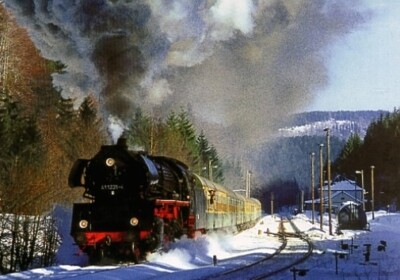 AK · Dampf-Lok 41 1231 (Reko) - DR - Bhf. Gehlberg/Thür. (76.04)