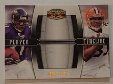 Jamal Lewis (Ravens,Browns)2008 Gridiron Gear Player Timeline GOLD Holofoil /100