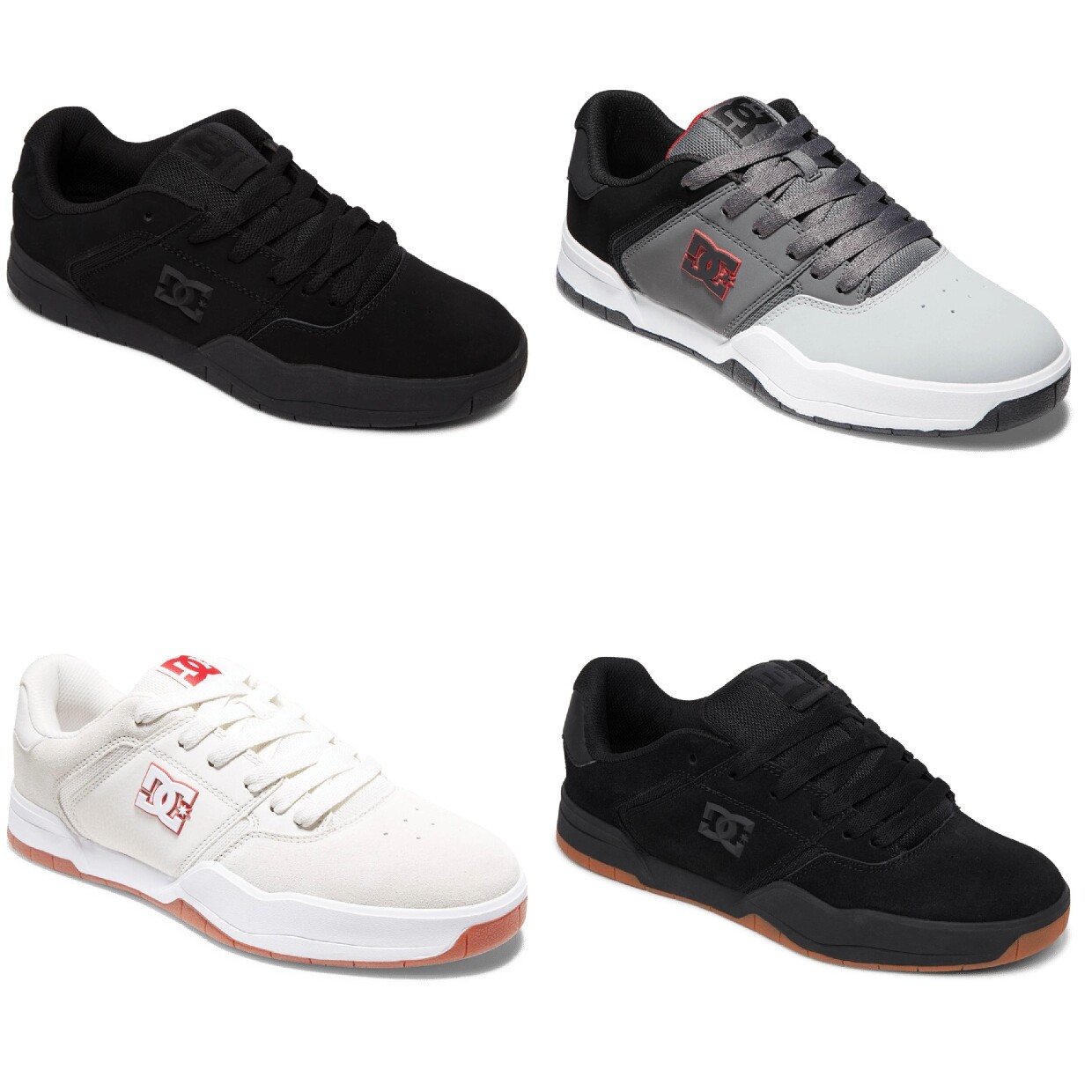 DC Shoes Central - Black / Black / Gum - 8 UK