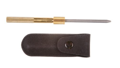 EZE-LAP 3-1/4'' x 1/4'' Brass Handle Diamond Round Sharpener Tool