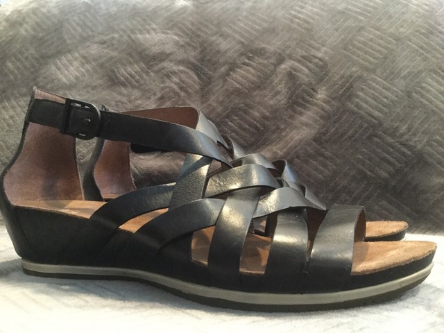 Dansko Vivian Black Low Wedge Strappy Gladiator Sandals Womens Size 41 | eBay