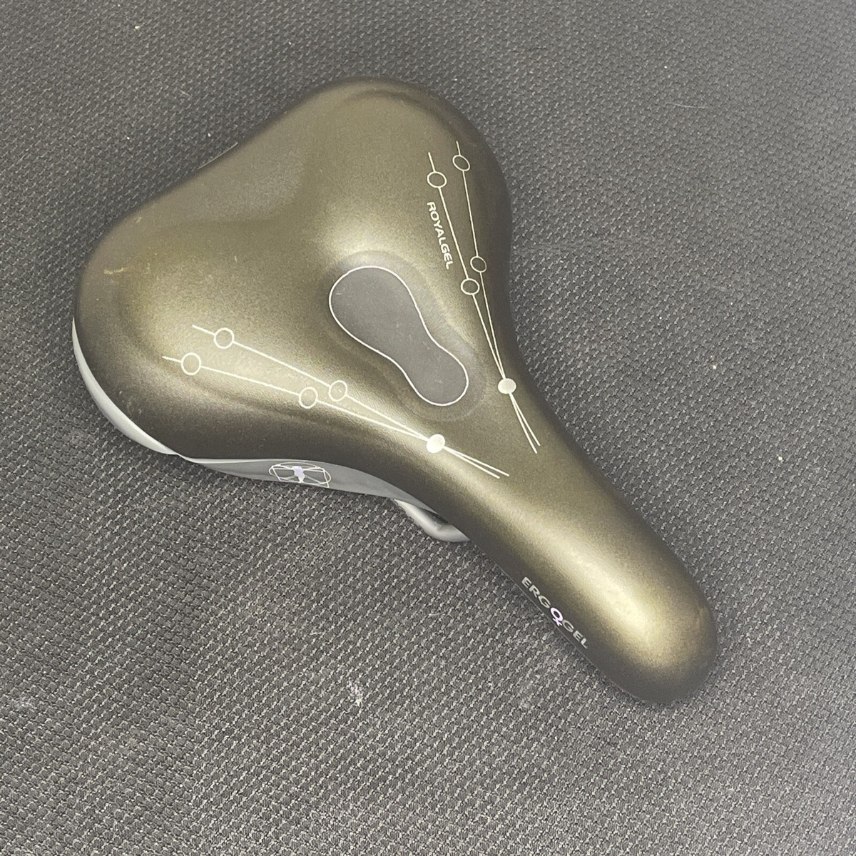 Selle Comfort losange à ressorts en tonneau noire