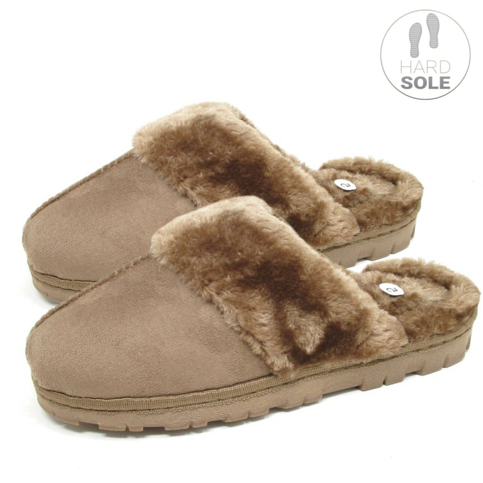 Ladies Mules, Ladies Mule Slippers Womens Slip On Mules Faux Suede Fur