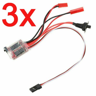 3x 30A ESC Brushed Bürste Fahrregler Speed Controller für RC Car Auto Buggy Boot