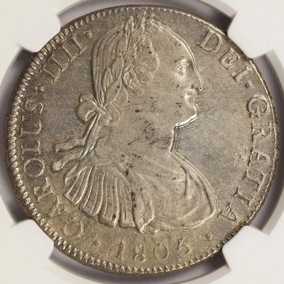 1805-Mo TH México prata 8 reais NGC MS61 - Imagem 3 de 4