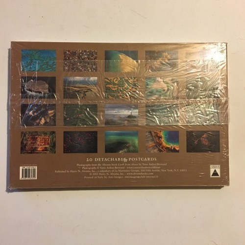 Earth from Above by Yann Arthus-Bertrand AMAZING Photos 20 POSTCARD book NEW! - Picture 2 of 2
