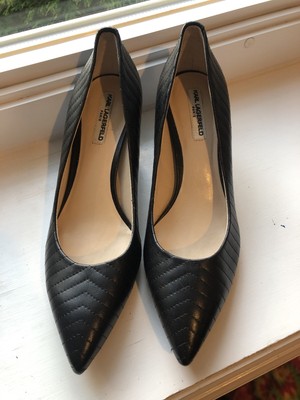 karl lagerfeld rosette pumps