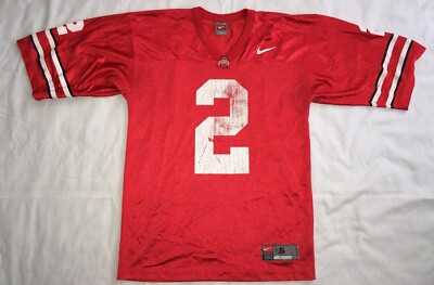 Ohio State Buckeyes Nike Red Scarlet #2 Terrelle Pryor Mike Doss