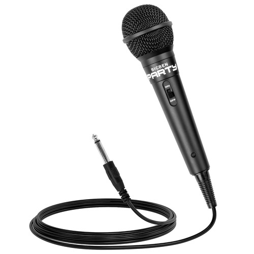 Micro filaire Karaoké Prise Jack 6.3mm Câble 4m Bigben