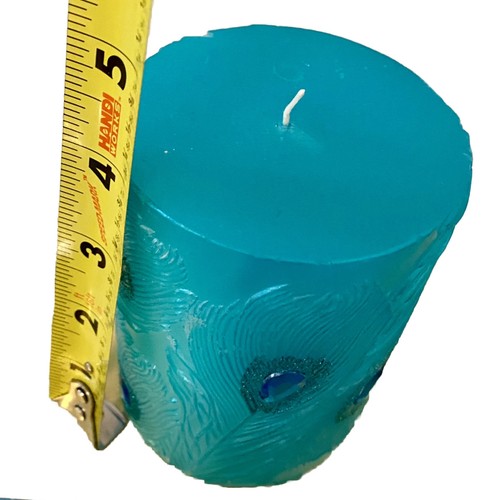 Peacock 208 Park Paris Theme Glass 18x5 Inch 3 Section Dish And Candle Bundle - Picture 7 of 11