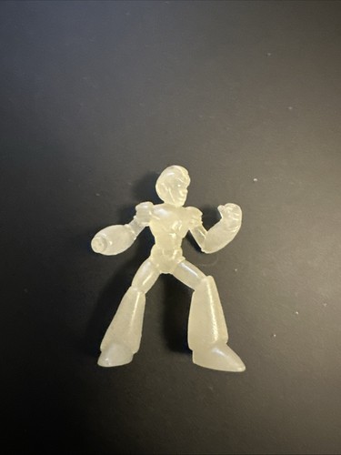Mega Man Rockman 1.5" Rubber Keshi Figure Bandai Glow In The Dark