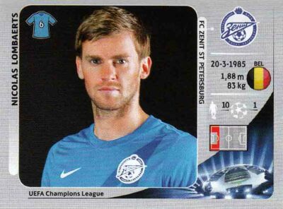 Panini Sticker Champions League 2012/2013 Nr. 178 Nicolas Lombaerts FC Zenit St