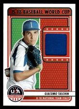 2023 Panini USA Baseball U18 Italy Relic Giacomo Taschin