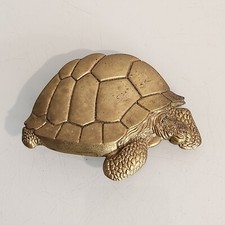 Turtle Belt Buckle Iconic 70s Brass Nautical Hippie Boho Vintage Baron Taiwan