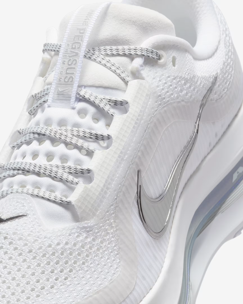 HQ2593-102 Nike Pegasus Premium White Metallic Silver Metallic