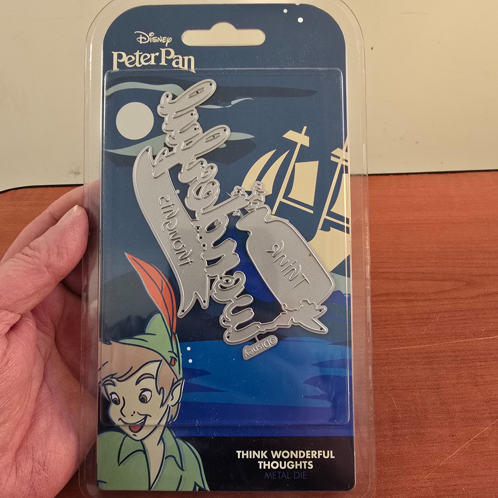 Disney Peter Pan Think Wonderful Thoughts Metal Cutting Craft Die 12.6cm x 7.5cm