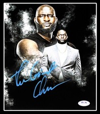 WWE THE GIANT OMOS HAND SIGNED AUTOGRAPHED 8X10 PHOTO WITH PROOF AND PSA COA 1