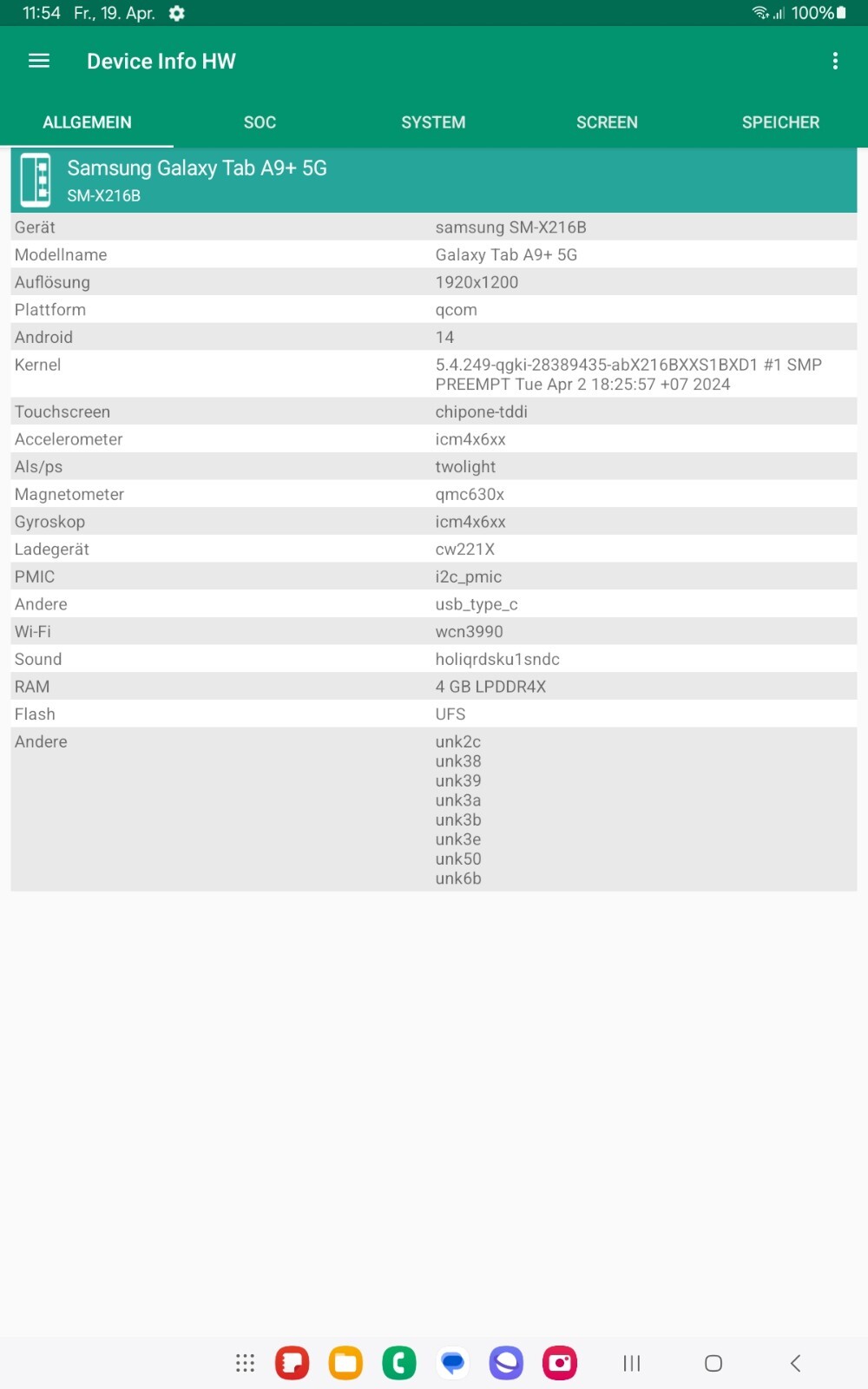 Samsung Galaxy Tab A9+ 5G SM-X216B 64GB +  64GB Extra + Bildschirmschutz - Bild 7 von 14