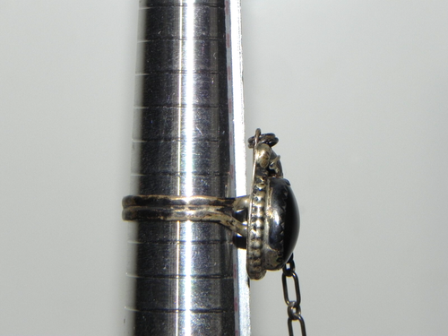 Moquino Vintage Slave Bracelet & Ring Black Onyx Ring size 6.5, 6-3/8" Bracelet - Picture 20 of 23