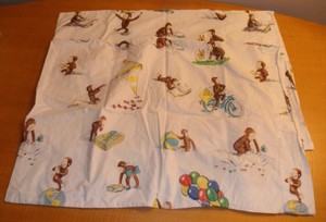 2 Pottery Barn Kids Curious George Pillow Case Ebay
