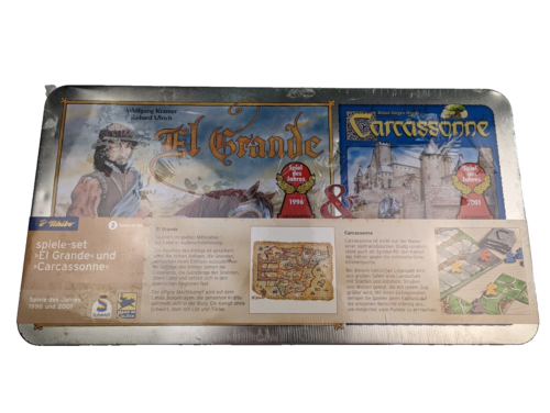 NEU ✅ EL GRANDE + CARCASSONNE in METALLBOX Hans im Glück Blechdose SEALED - Bild 1 von 4