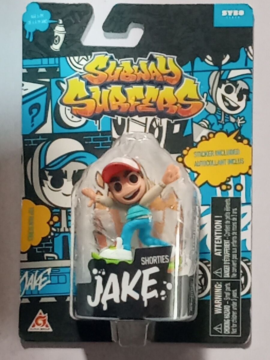 New Subway Surfers Collectible 2 Mini Figures Skating Jake With