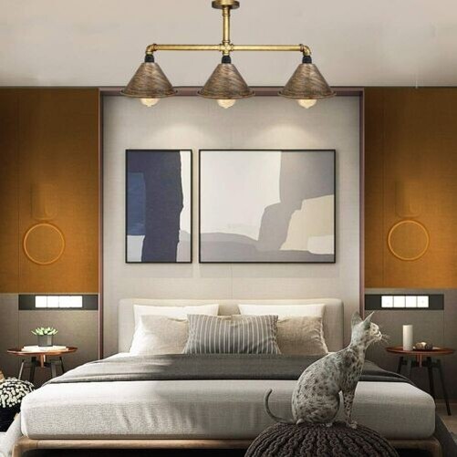 Vintage Industrial Water Pipe Ceiling Pipework Pendant retro Steampunk