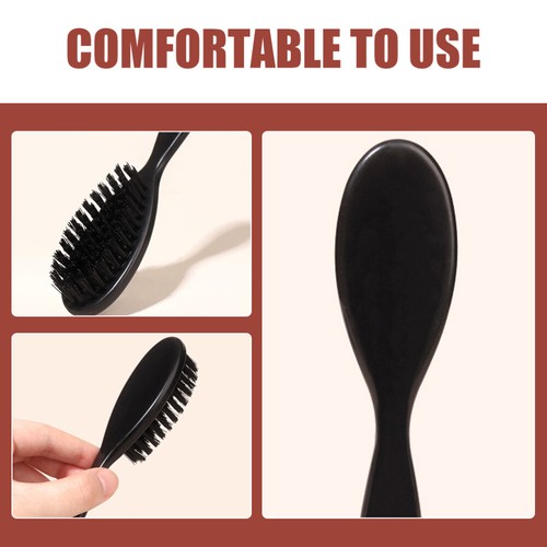 Black Styling Brush Barber Shop Comb Hairbrushes - Picture 3 of 12