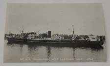 Steamship Steamer GOODLEIGH real photo postcard RPPC
