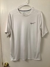 “NIKE RUNNING” “DRI-FIT” - Men’s Pullover Shirt - Size ((XL) - White - PRE-OWNED
