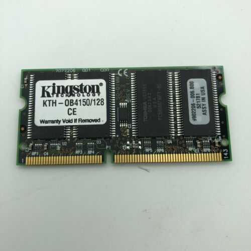 Kingston 128MB PC 100 MHz LAPTOP SO-DIMM SPEICHER PC100 PC-100 SODimm 144 Pin S0100 - Bild 1 von 4