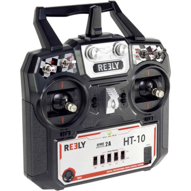 Reely HT-10 Hand-Fernsteuerung 2 4 GHz Anzahl Kanäle: 10 inkl. Empfänger