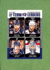 2010-11 O-Pee-Chee Team Leaders #TL9 Kristian Huselius/Steve Mason/Rick Nash