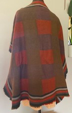 Vintage Yves Saint Laurent YSL Wool Silk Blend Scarf Reversible, Great Condition