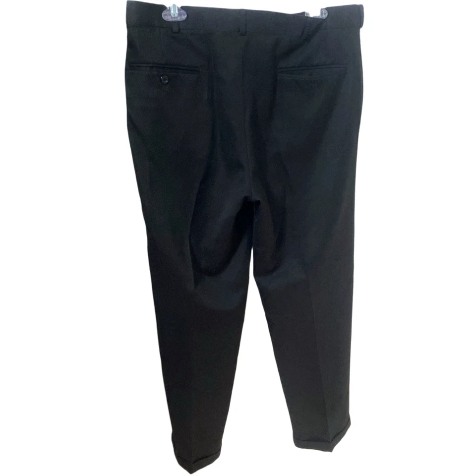 Брюки мужские George 34X30 дюймов черные брюки прямые штанины электронный блок управления - Изображение 2 из 4