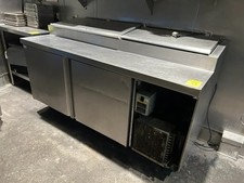 Delfield 18672PTBMP 16.77 CuFt 72" Pizza Prep Table With Refrigerated Pan Rail