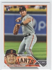#472 2023 Topps Ford Proctor Rookie San Francisco Giants