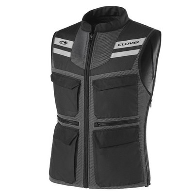 Clover SW-2 Sommer Gilet Jacke Für Herren Schwarz Grau 1778-N/GR