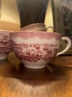 Spode Pink Transferware Scenic Harbor Tea Cups Set of 3 12 fl oz Ceramic — photo 2