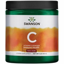 SWANSON VITAMIN C 454g Pure Powder 100% VITAMIN C
